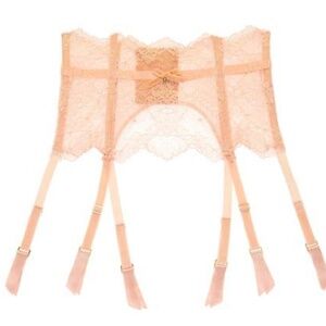 DITA VON TEESE LUREX LACE SUSPENDER